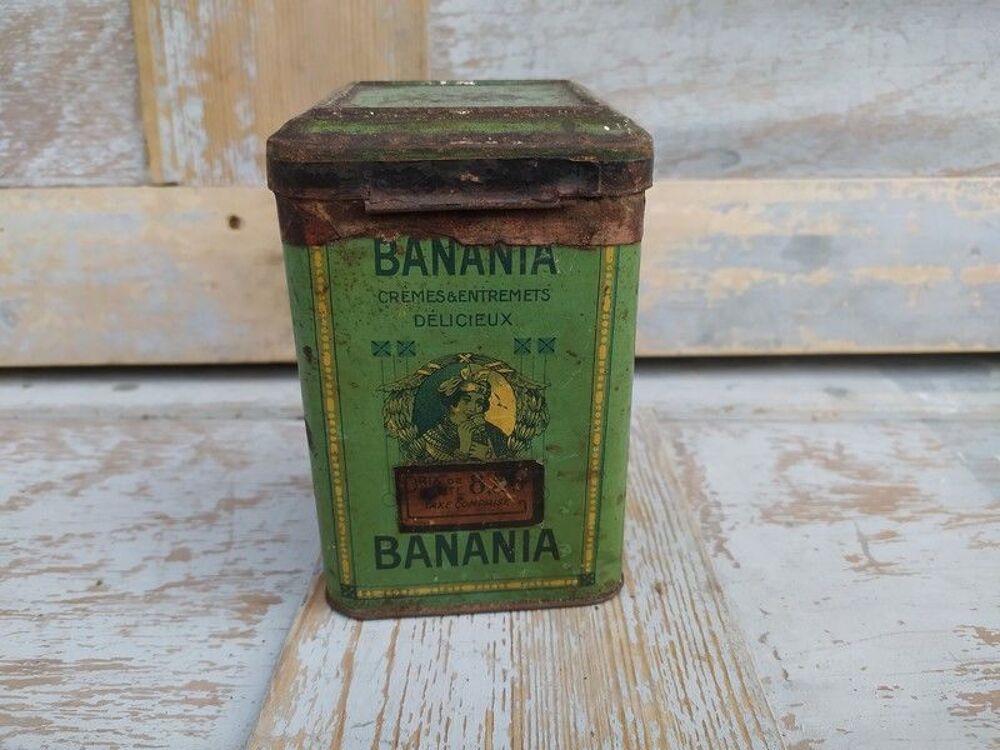Rare Boite Banania L'Antillaise Cr&egrave;mes et Entremets 