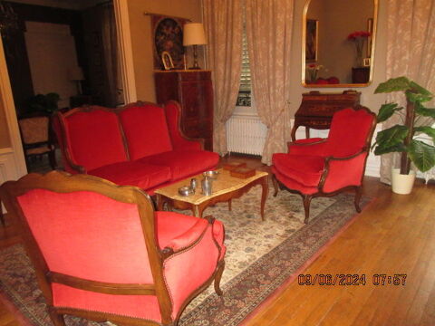 Tr�s joli salon ancien de style Louis xv en chene et velours 650 Saint-Di�-des-Vosges (88)