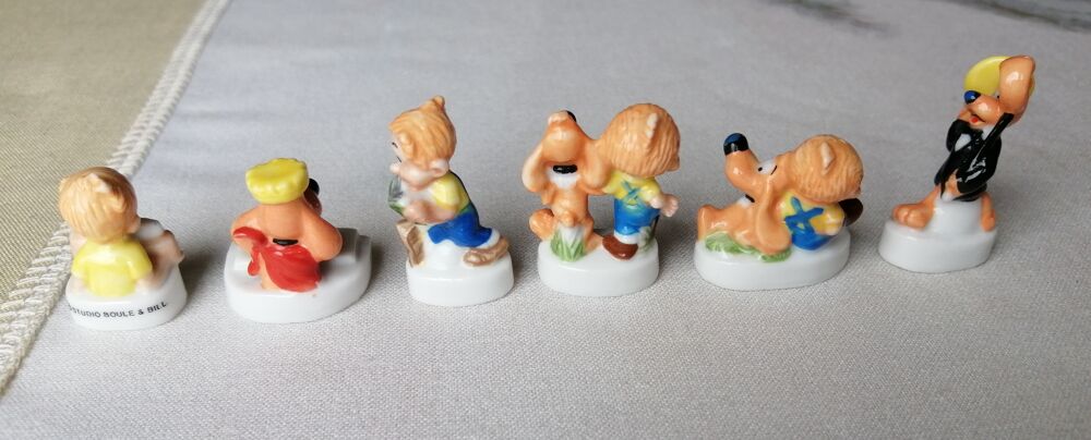 LOT DE 6 FEVES BOULE ET BILL 