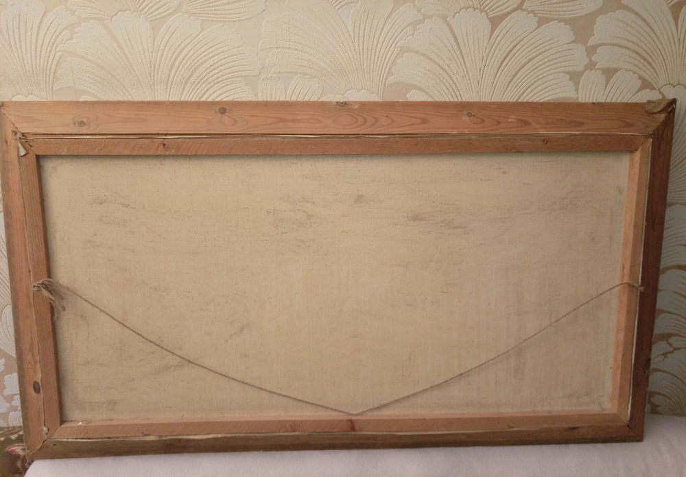 Tableau peinture &agrave; l'huile sign&eacute; Mollin 