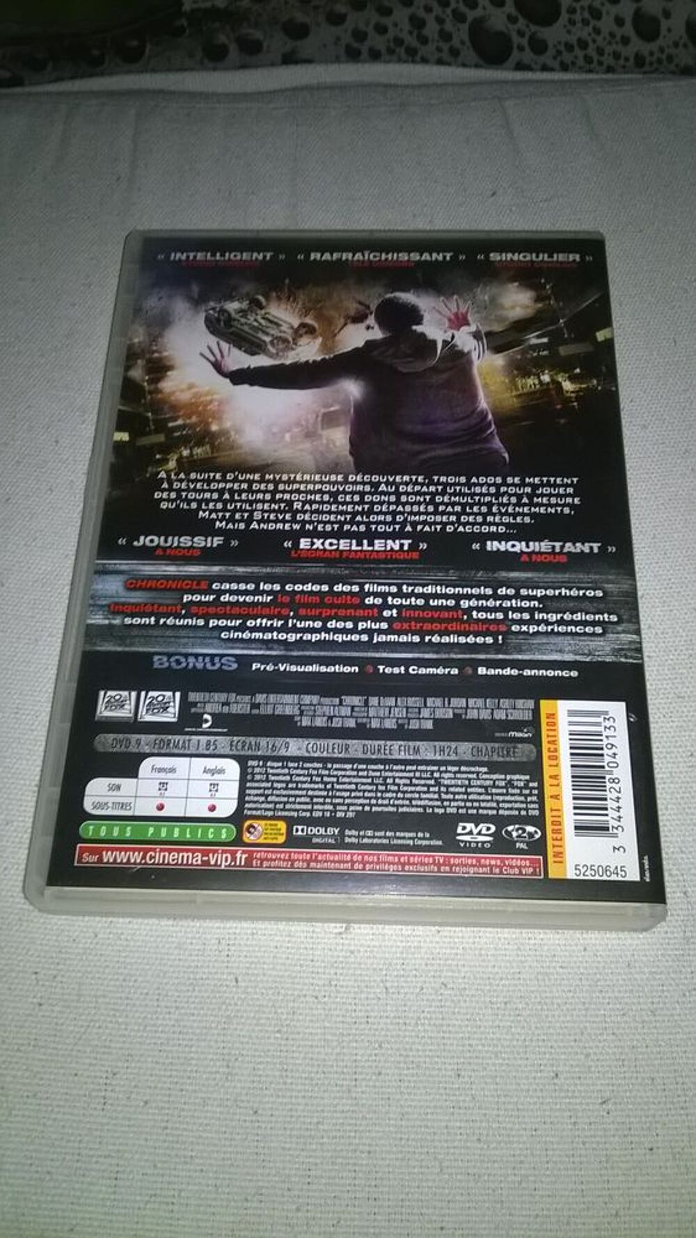 DVD Chronicle
2012 DVD et blu-ray