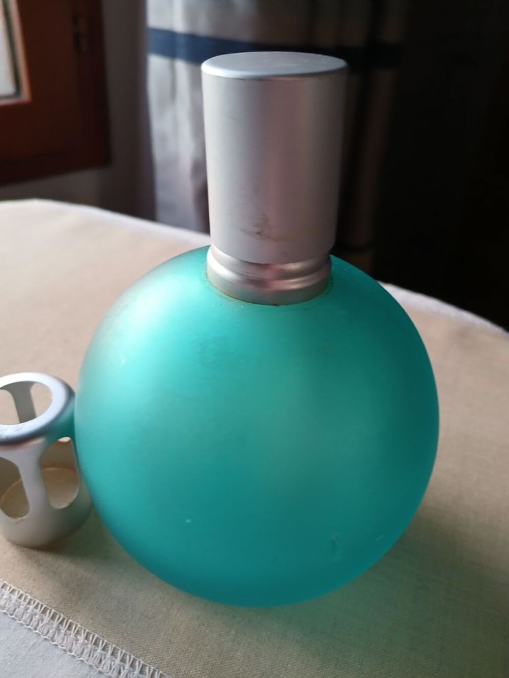 DIFFUSEUR Parfum Huile BOULE Verre D&eacute;poli Cr&eacute;ation Patricia D�coration