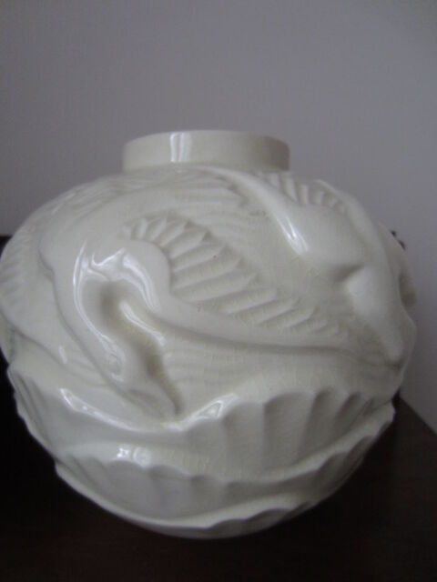 Vase en cramique craquele    ART DECO authentique   180 Paris 13 (75)