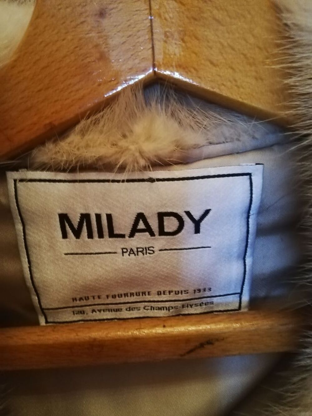Manteau de fourrure en vison milady Vtements
