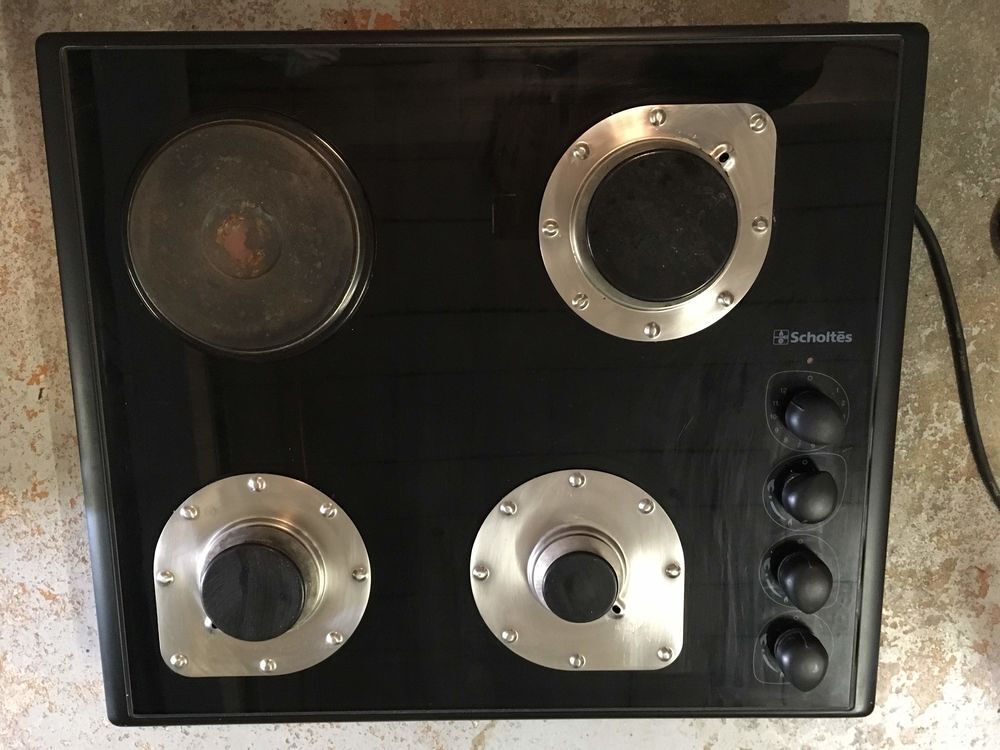 Plaque de cuisson mixte (gaz/&eacute;lectrique) Scholt&egrave;s - Bon &eacute;tat Electroménager