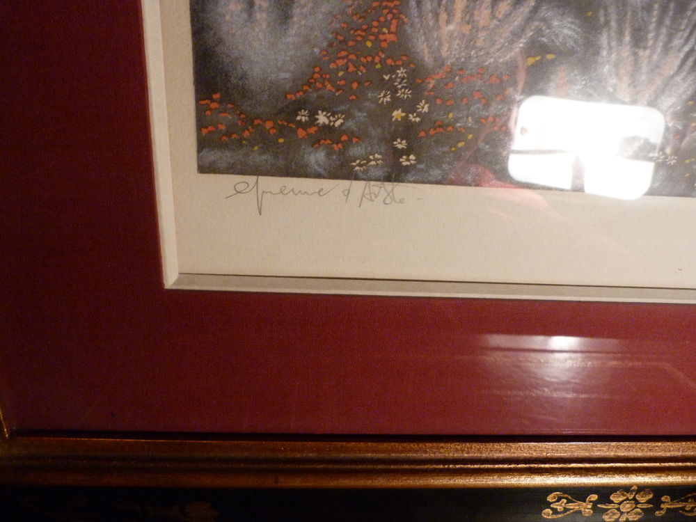 Tr&egrave;s beau tableau de Xavier Degans. &eacute;preuve d'artiste Décoration