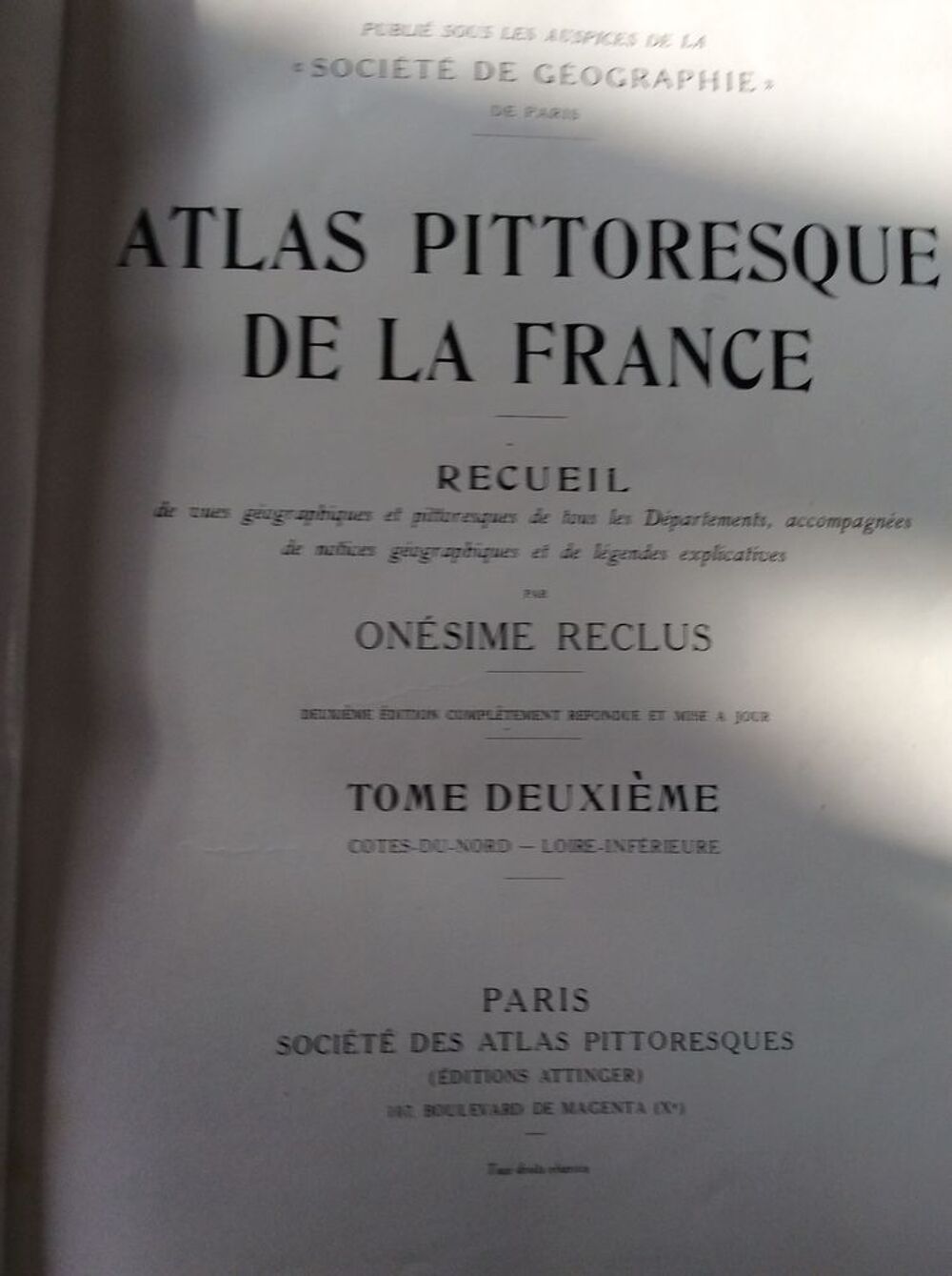Atlas Pittoresque De La France 4 Tomes Livres et BD