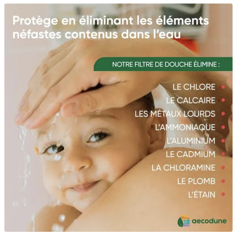 - Pommeau de douche avec billes filtrantes Electrom�nager