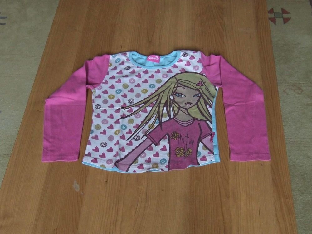 Tee-shirt manches longues, BARBIE, 8&nbsp;ans (126&nbsp;cm) TBE Vêtements enfants