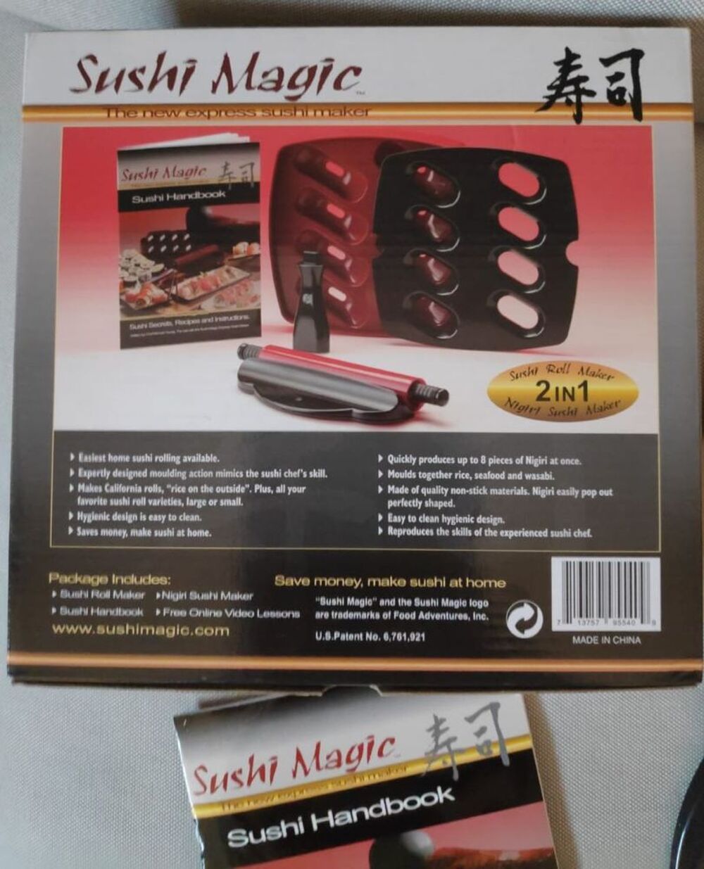 Kit sushi magic avec livre recettes Electroménager