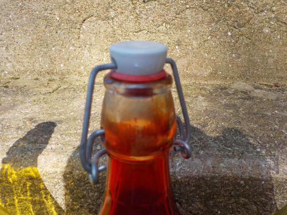 LOT DE 4 BOUTEILLES EN VERRE VIDES AVEC BOUCHON A ETRIER Cuisine
