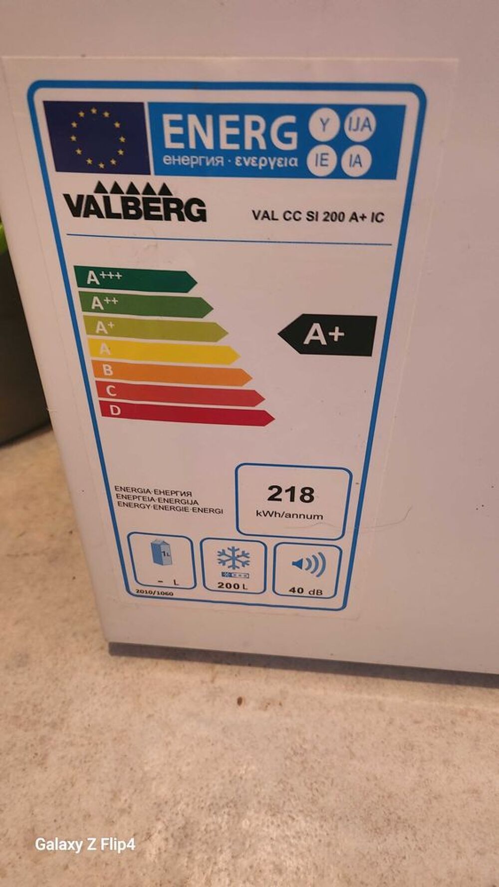 cong&eacute;lateur Electrom�nager