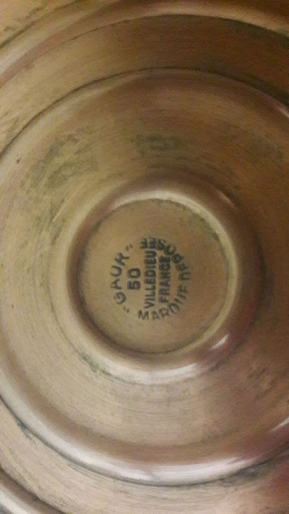 CACHE POTS CUIVRE MARTELE -sign&eacute;s Villedieu Les Poeles Décoration