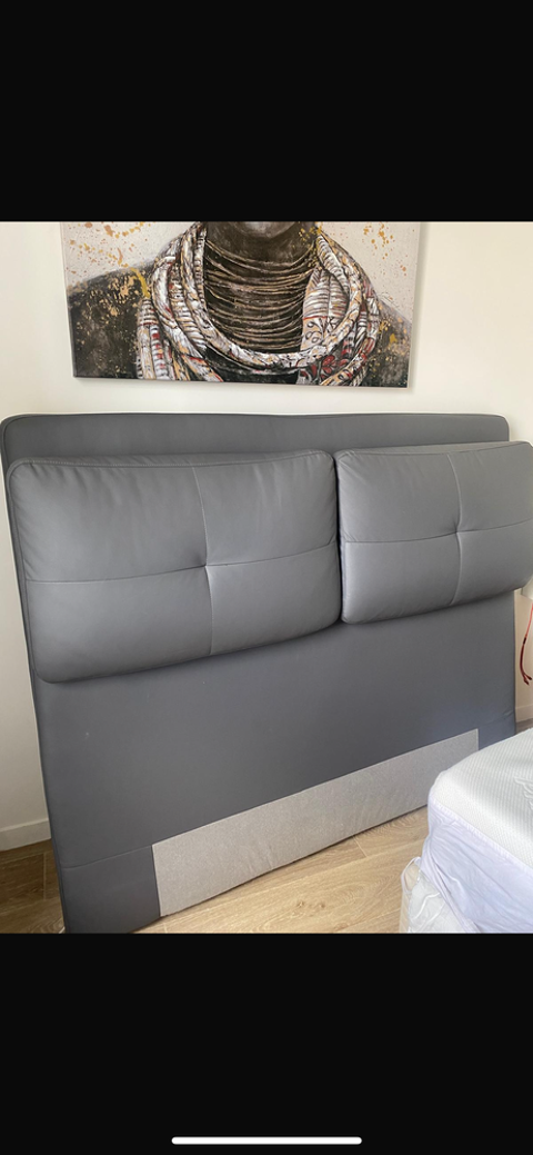 Tte de lit grise 30 Villiers-Saint-Frderic (78)