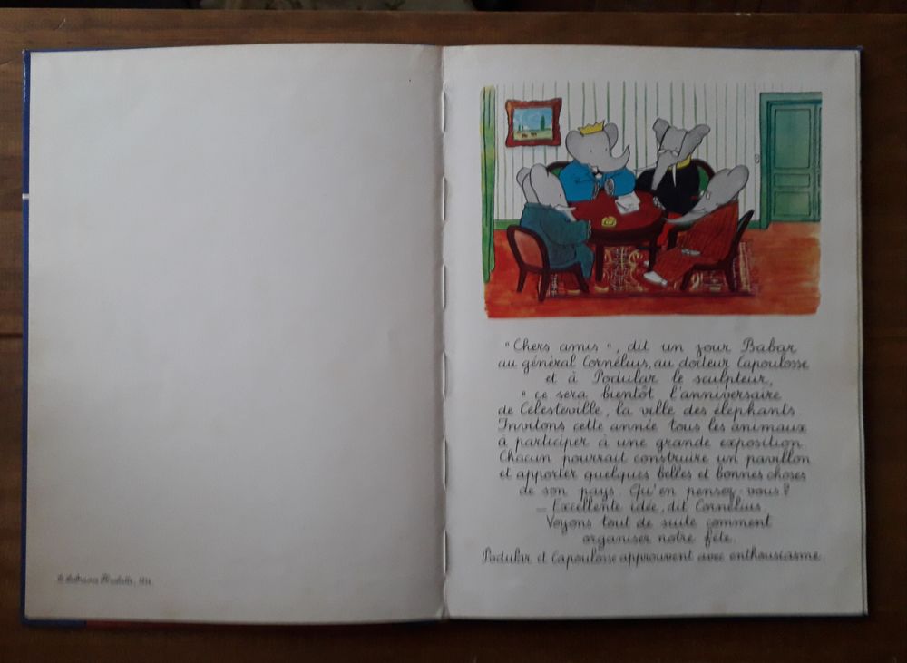 Vintage BD : BABAR &agrave; la f&ecirc;te de C&eacute;lesteville de 1975 Livres et BD