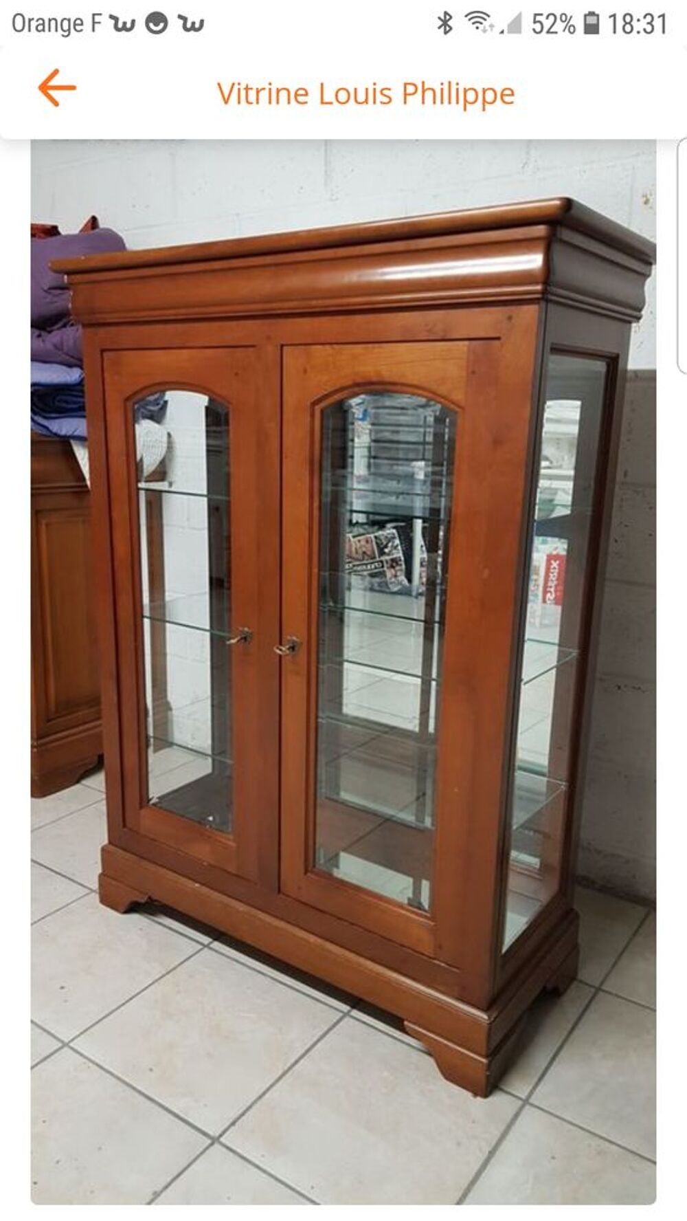 Vitrine Louis Philippe Meubles