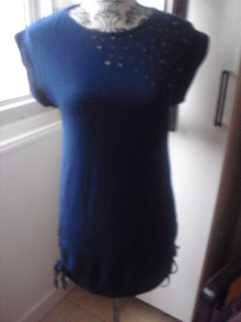 ROBE bleu fon�� NEUVE AKOZ taille S d�corations rivets acier 12 Lyon 5 (69)