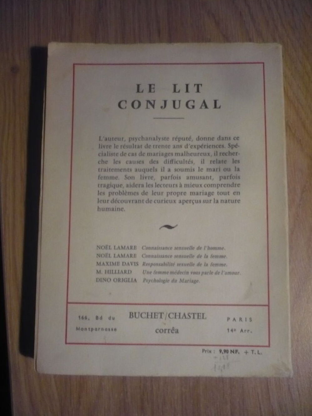 LE LIT CONJUGAL de Dr. Harry F. TESHMAN (1960) Livres et BD
