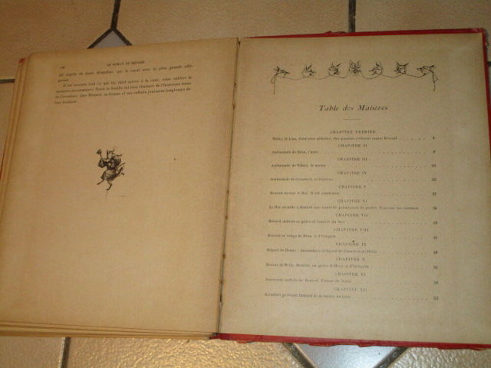 VIEUX LIVRE PRIX D ECOLE 1936 PARIS "ROMAN DE RENARD" 