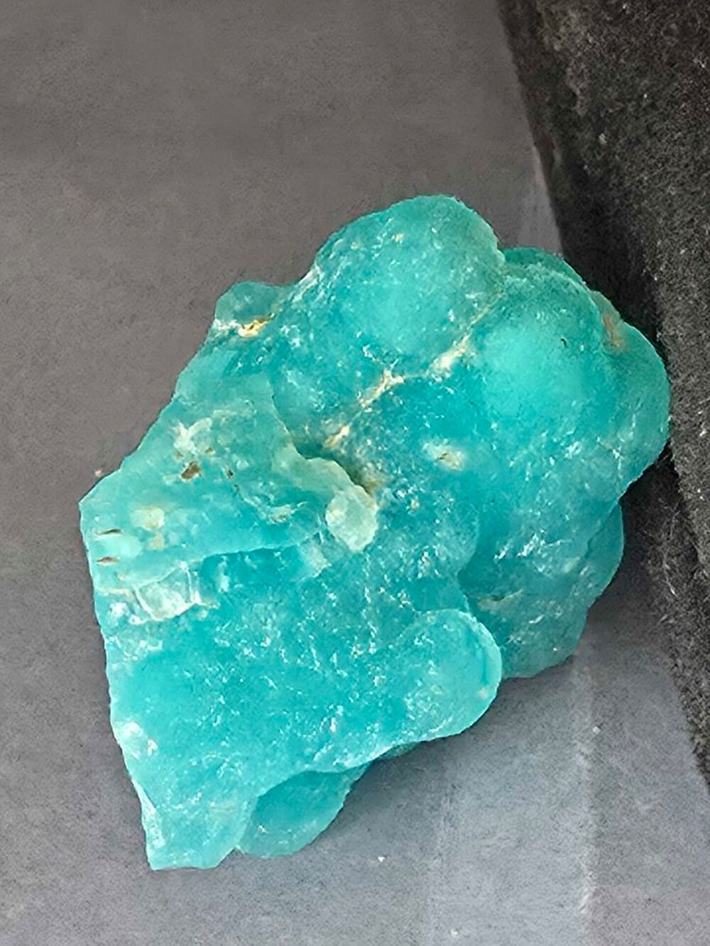 H&eacute;mimorphite Bleue Cristallis&eacute;e Katanga RDC-Min&eacute;ral Brut Collection 10g 