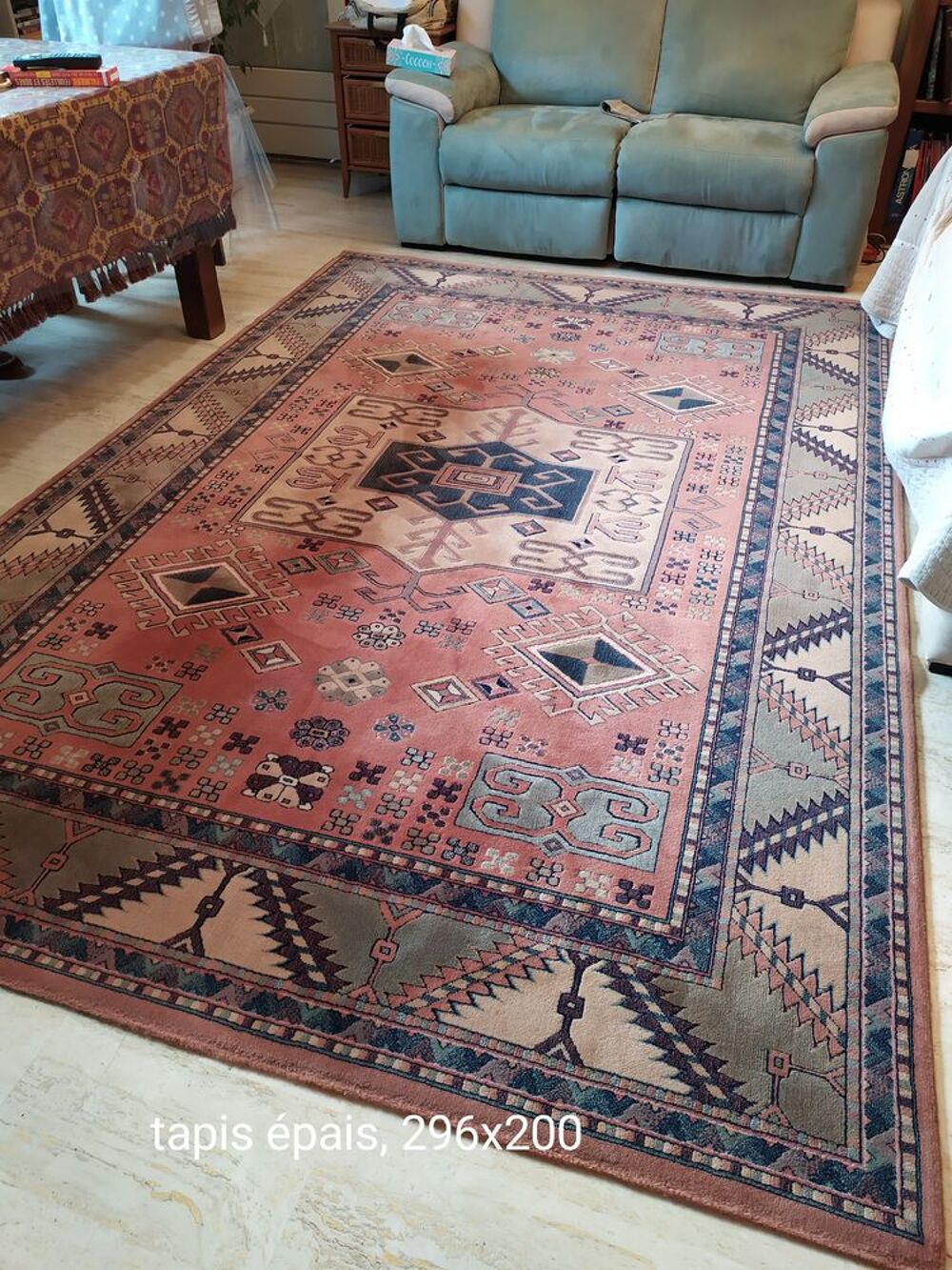 Grand tapis salon epais bon etat Décoration