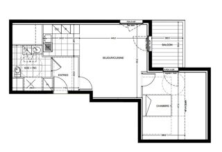  Appartement � vendre 2 pi�ces 48 m� Saint-pierre-du-perray