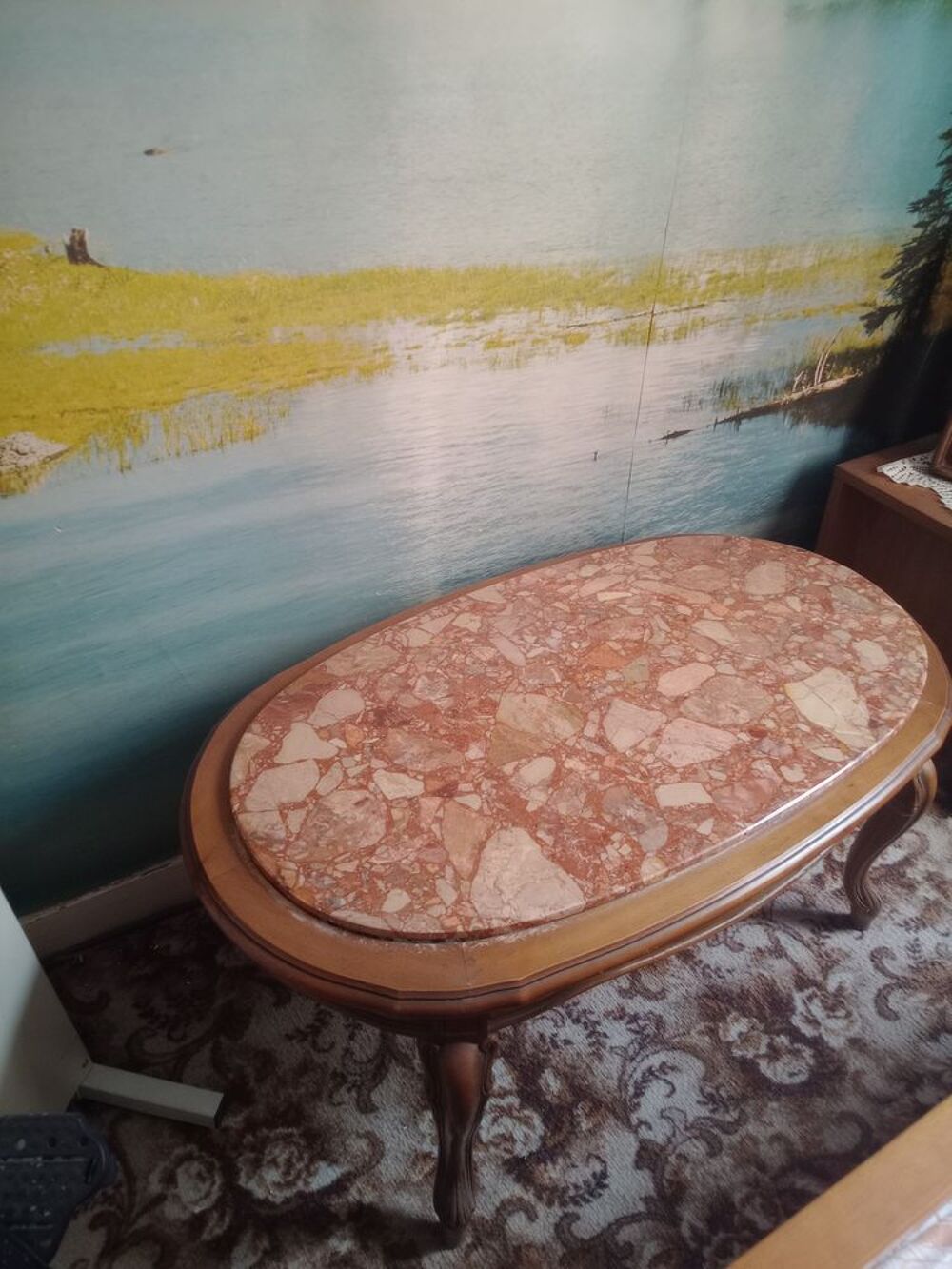 table de salon avec marbre Meubles