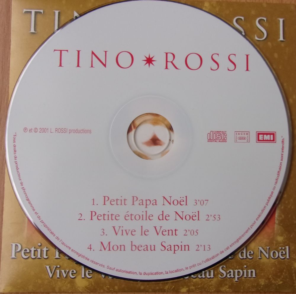 CD TINO ROSSI Chants de No&euml;l CD et vinyles