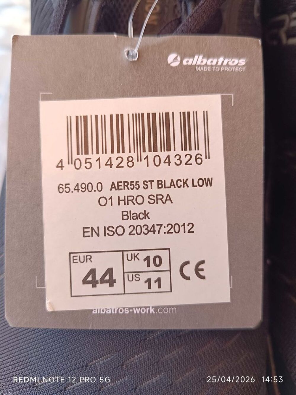 Chaussures de s&eacute;curit&eacute; Albatros T44 Chaussures