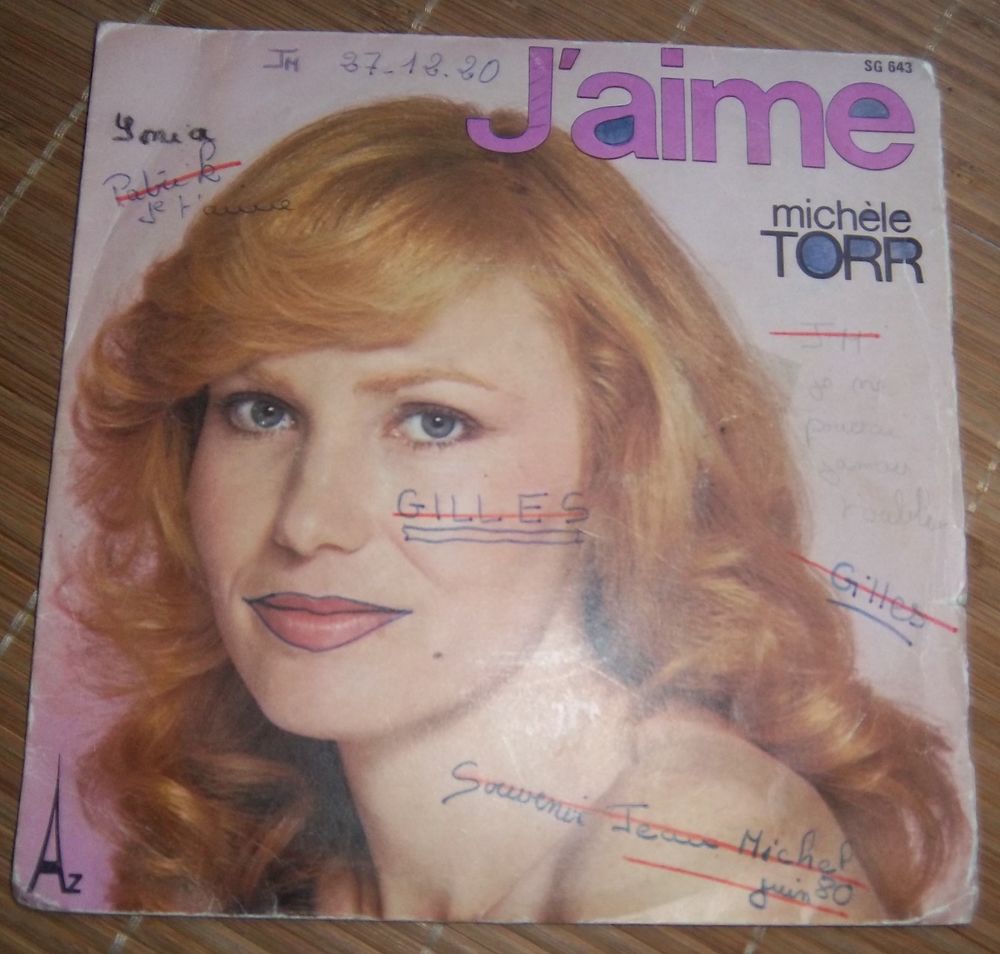 45 tours Michele Torr j'aime couleurs CD et vinyles