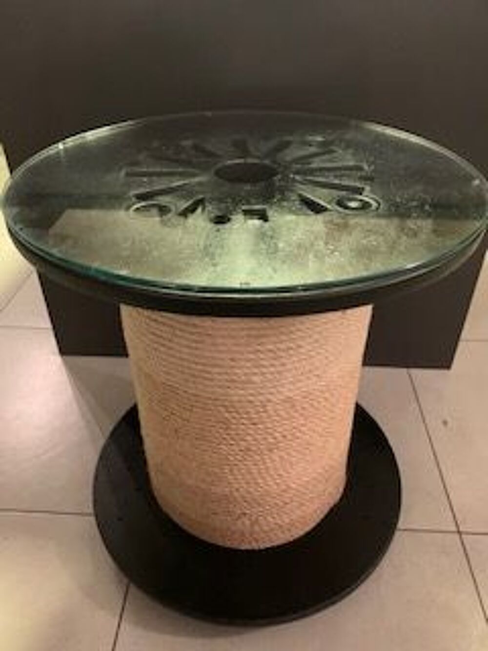 TABLE BOBINE NOIRE Meubles