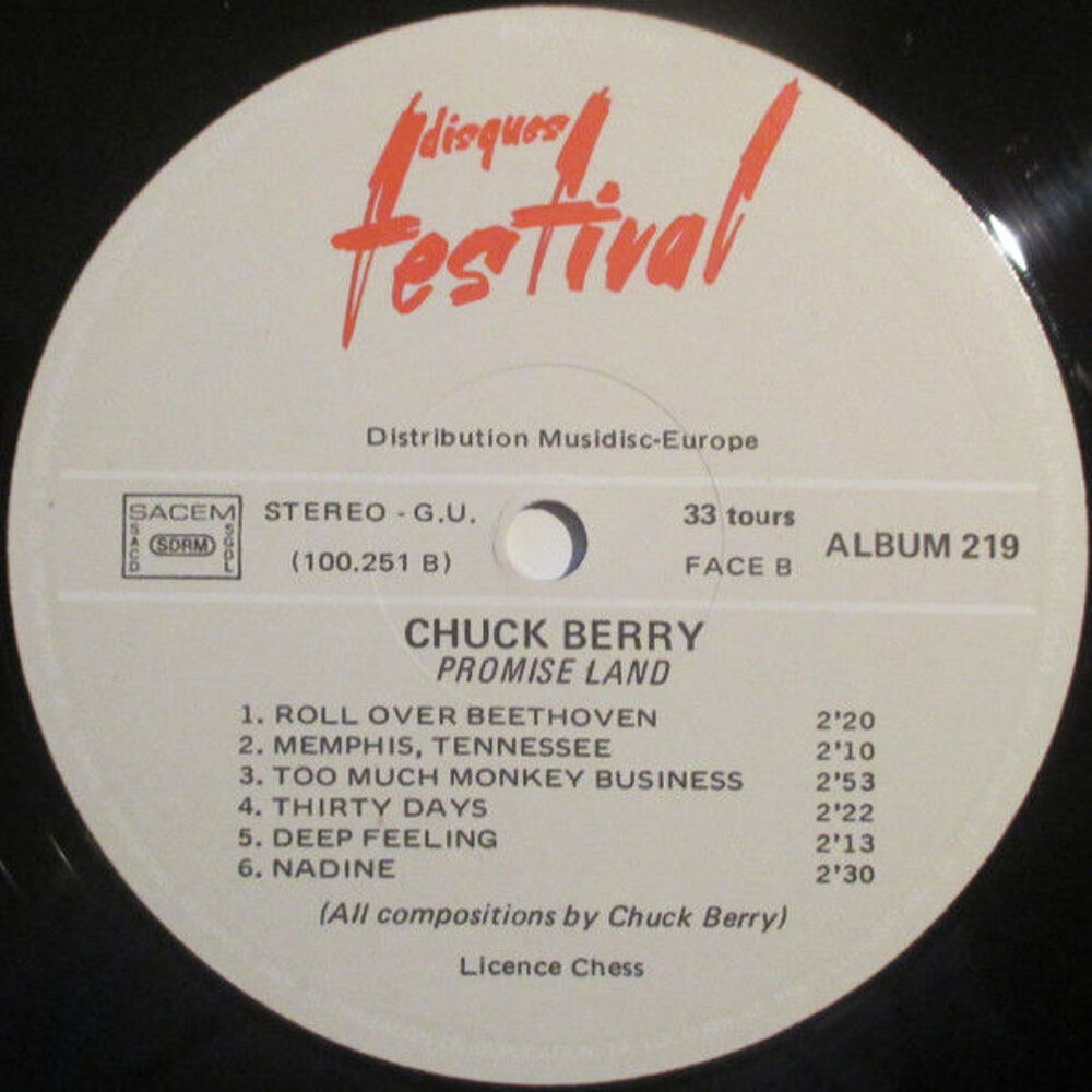 Chuck Berry ? Promised Land ? Vinyle original 1964 CD et vinyles