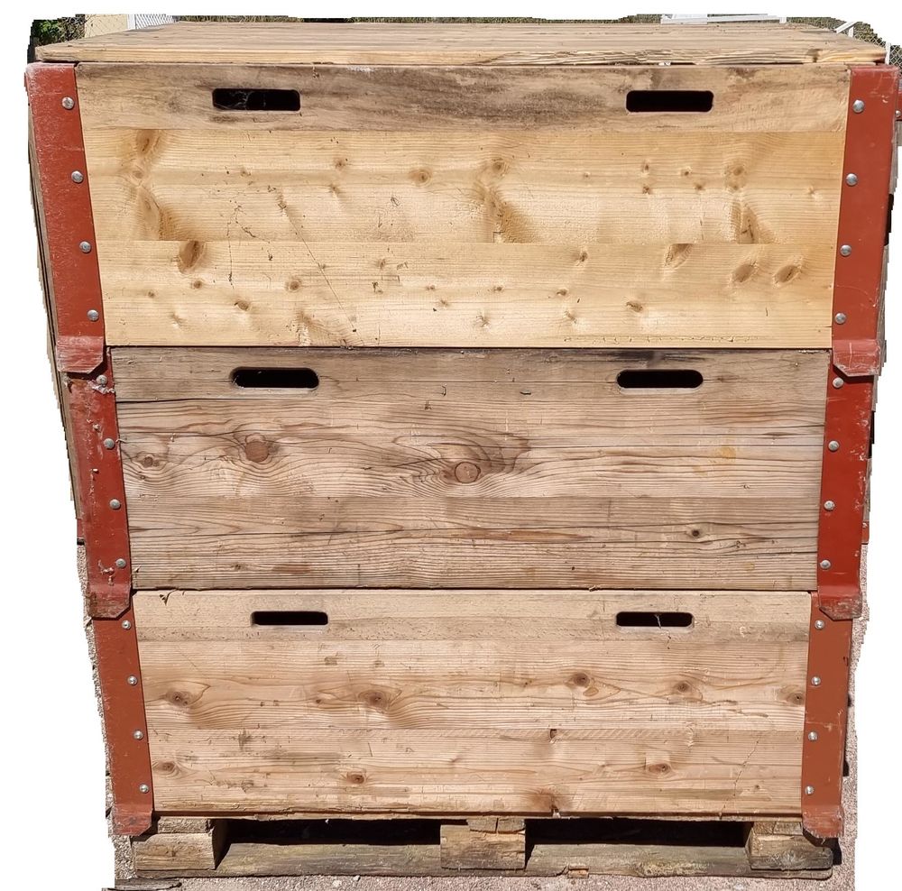 Palette avec cadre et couvercle norme EURO Bricolage