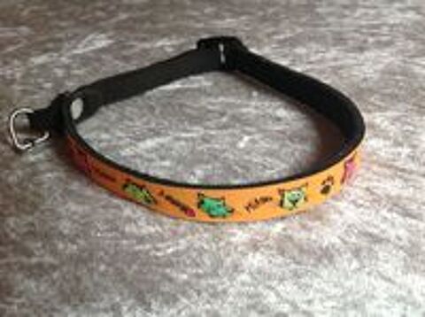   COLLIER MARTIN SELLIER ORANGE PETIT CHAT CHIEN Envoi Possibl 