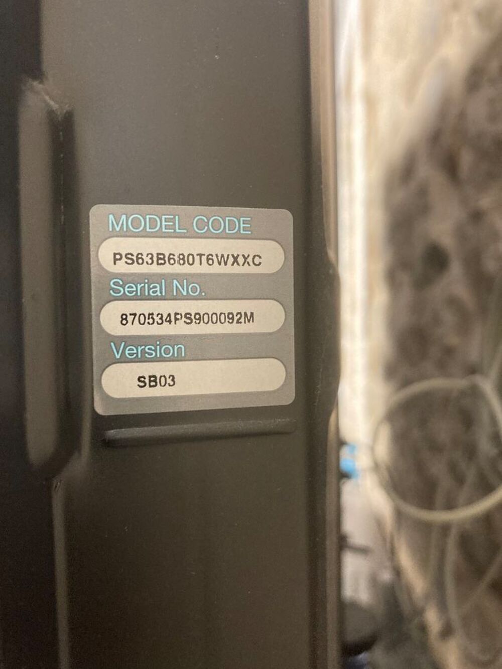 Ecran Plasma Samsung 63'' 160 cm tr&egrave;s bon &eacute;tat Photos/Video/TV