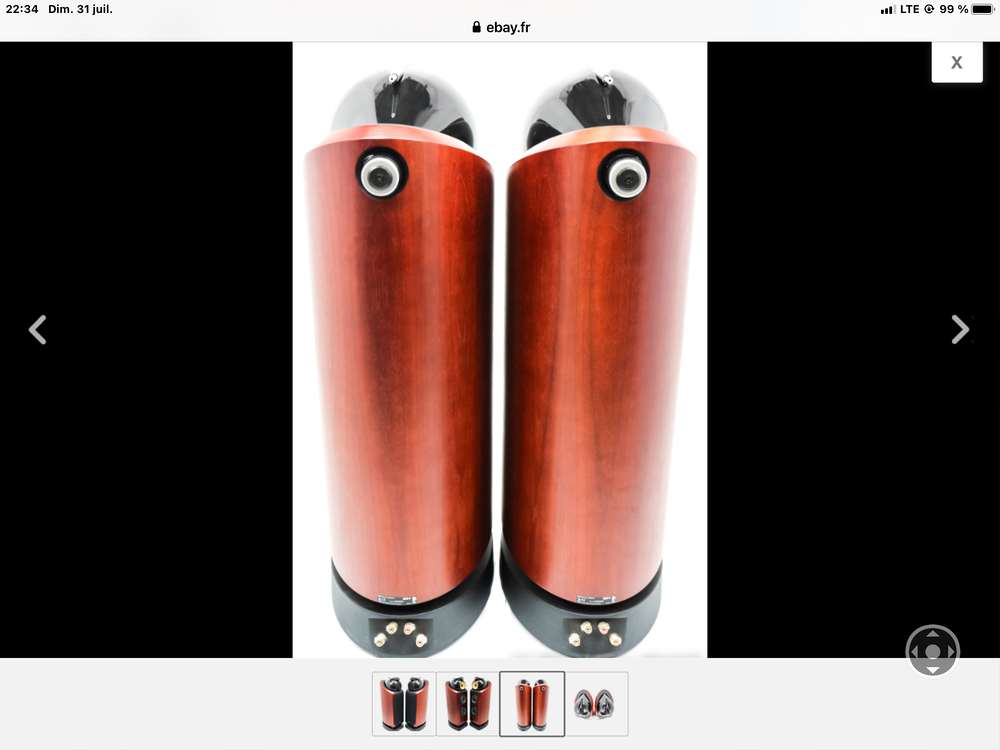 PAIRE D'ENCEINTES B&amp;W 802 D2 ROSENUT EN TR&Egrave;S BON &Eacute;TAT Audio et hifi