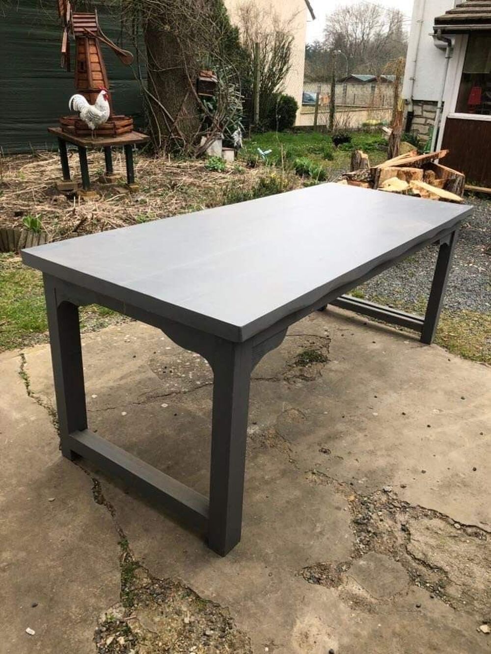 Table de ferme en &eacute;pic&eacute;a du nord massif
Meubles