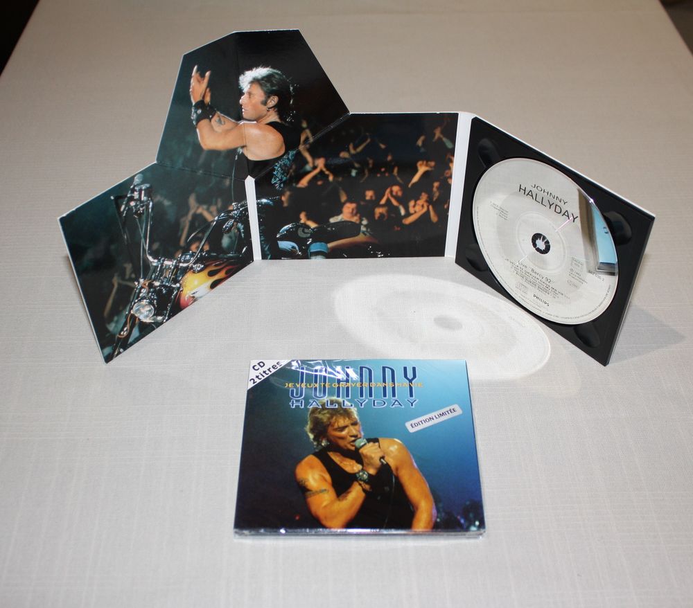 NEUF - Johnny Hallyday Bercy 92, CD 2 Titres Edition limit&eacute;e CD et vinyles