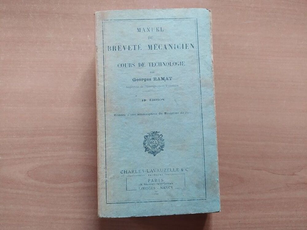 Manuel du Brevet&eacute; M&eacute;canicien- Cours de Technologie Militaire Livres et BD