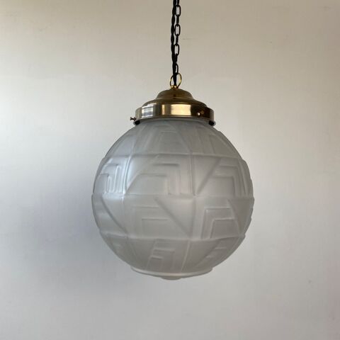 ANCIENNE  LAMPE SUSPENSION LAMPE ART-DECO XL VINTAGE 170 Montreuil (93)