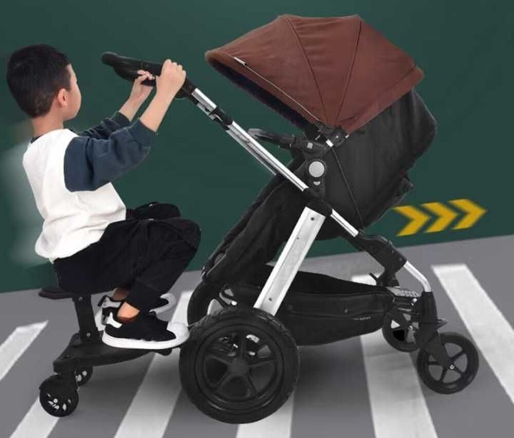 Planche+de+Poussette+2-en-1+Assise+et+Debout+avec+Si&egrave;ge+Amovible Mobilier enfants