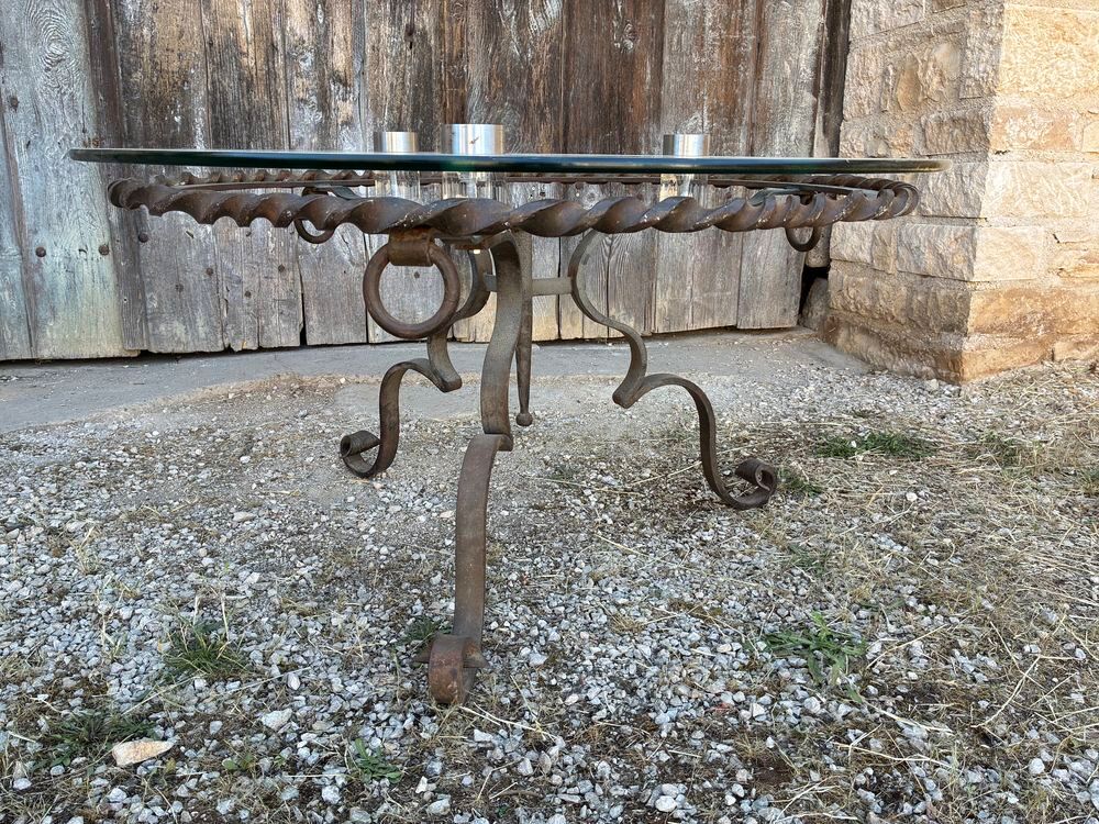 table basse fer forg&eacute; Meubles