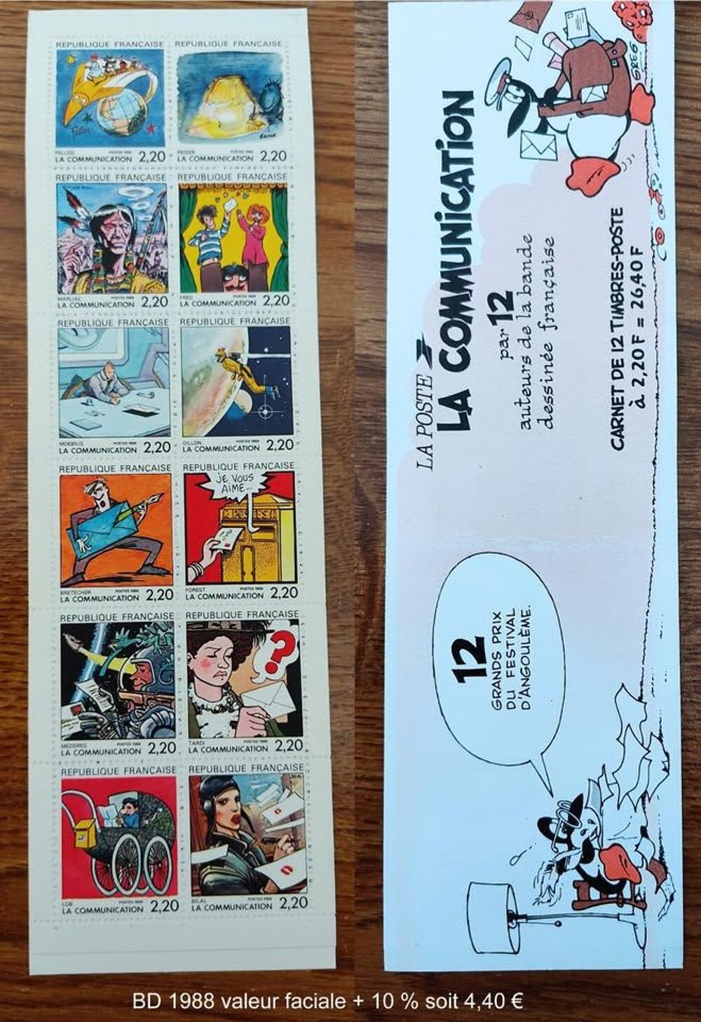 Bandes carnet non pli&eacute;es 