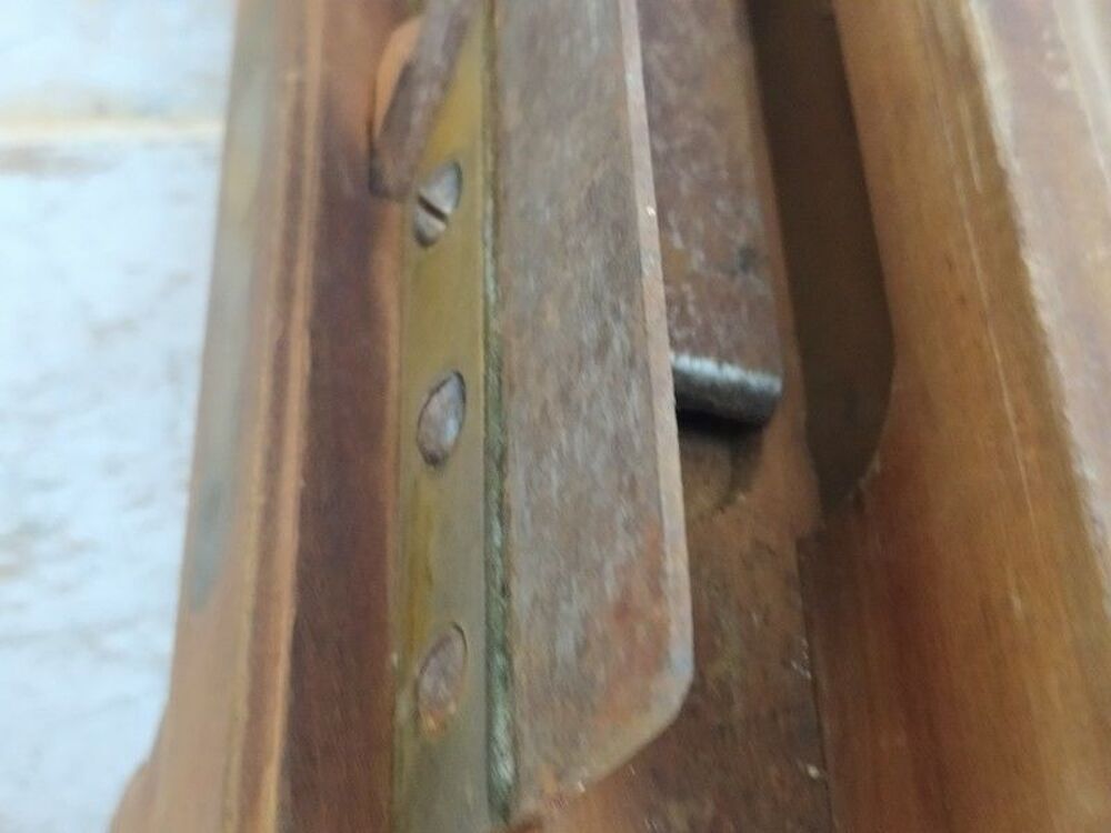 Ancien Rabot &agrave; Bois Bouvet &agrave; Approfondir R&eacute;glage &agrave; Vis
