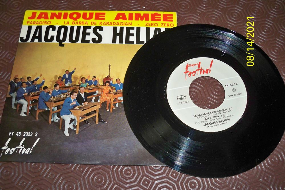 JACQUES HELIAN et son nouvel orchestre 45T Audio et hifi