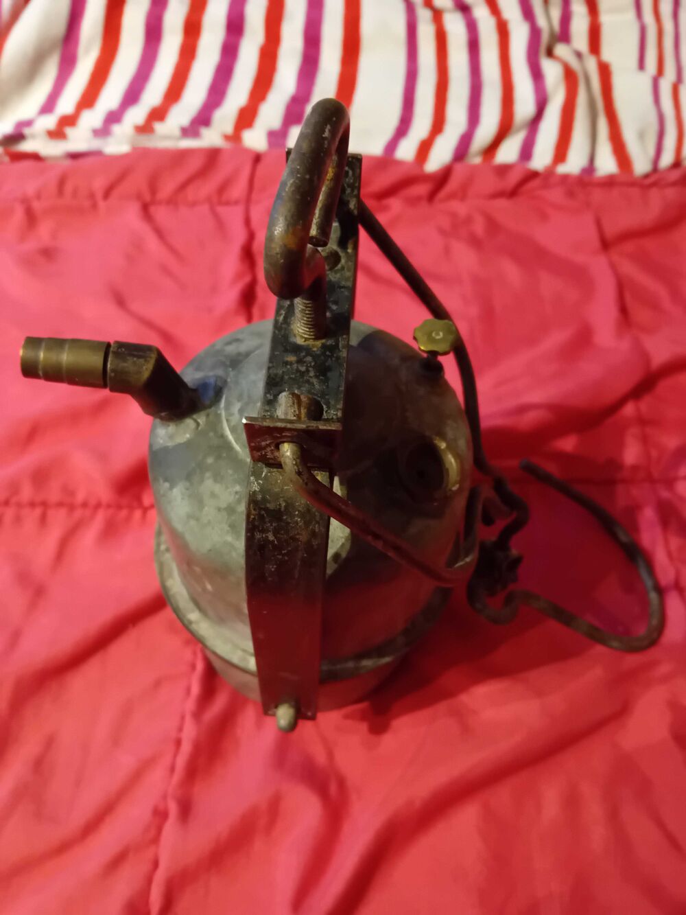 LAMPE DE MINEUR ANCIENNE ACETHYLENEf 