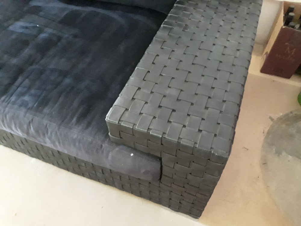 CANAPE CUIR NOIR Meubles