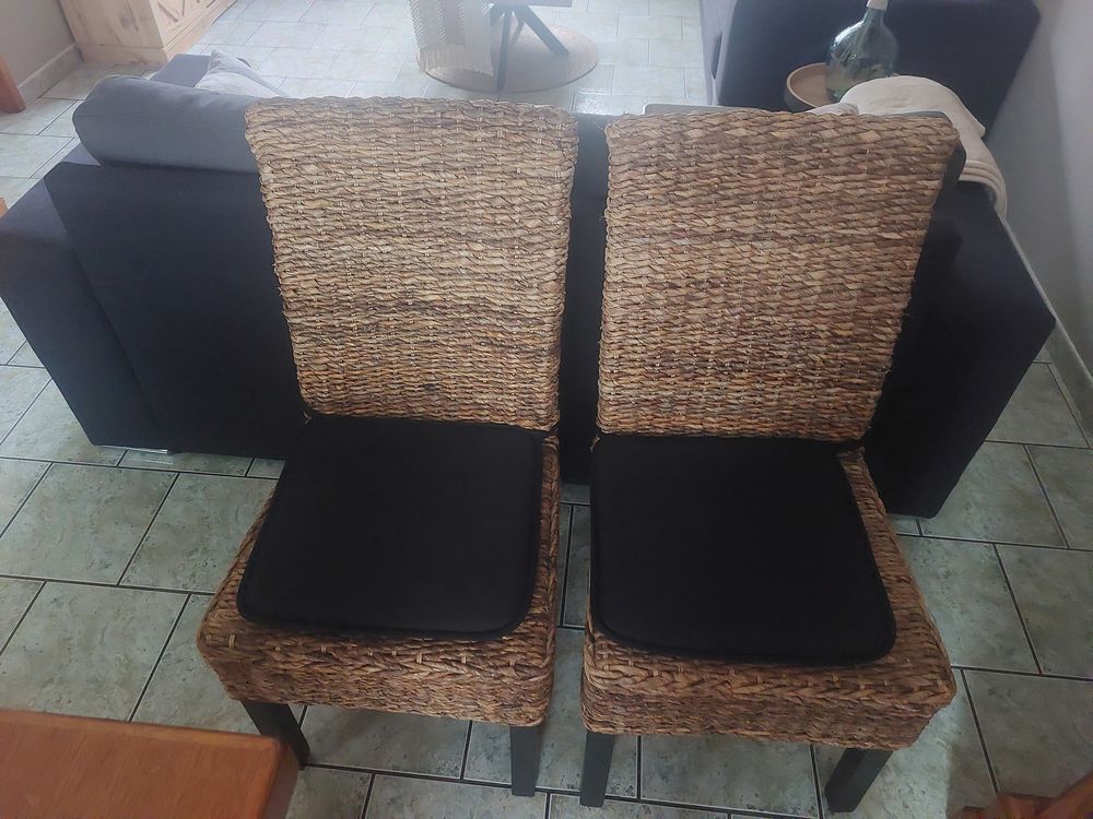 Chaise en feuille de bananier Meubles