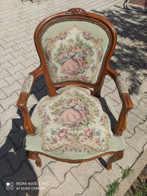Fauteuil bergre style louis xv 180 Prols (34)