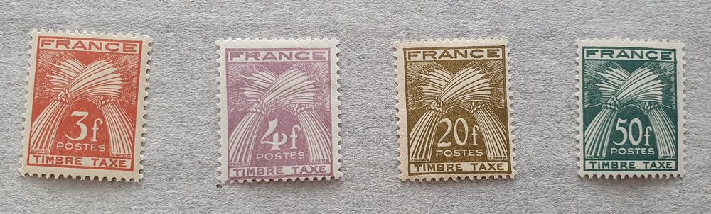 Timbres Taxe 83 &agrave; 84 Neufs 